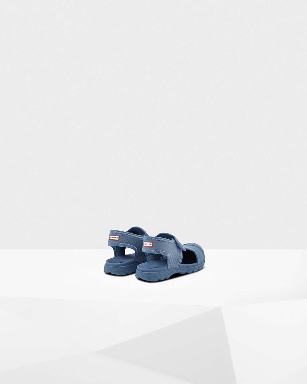 Hunter Original Little Outdoor Walking Sandals - Clearance Kids Blue - ZVQJKB456